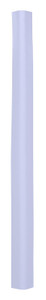 Vestil PVC Plastic Round Corner Guard - 3 In. x 3 In. x 48 In. 90 Degree Rounded - White