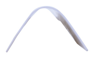 Vestil PVC Plastic Round Corner Guard - 3 In. x 3 In. x 48 In. 90 Degree Rounded - White