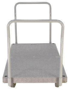Vestil Plastic Heavy Duty Platform Truck - 2 Handles 67-1/2 In. x 30 In. x 34 In. 3000 lb - Gray