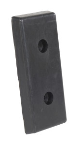 Vestil Rubber Edge-O-Dock Leveler Bumper - 8 In. x 18 In. x 2 In. - Black