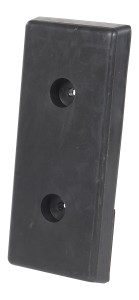 Vestil Rubber Edge-O-Dock Leveler Bumper - 8 In. x 18 In. x 2 In. - Black
