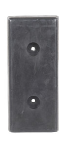 Vestil Rubber Edge-O-Dock Leveler Bumper - 8 In. x 18 In. x 2 In. - Black