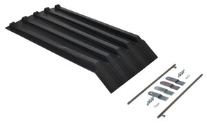 Vestil Polyethylene Heavy Duty H Style Hopper Lid Use with - 1/4 Cubic Yard Hoppers - Black