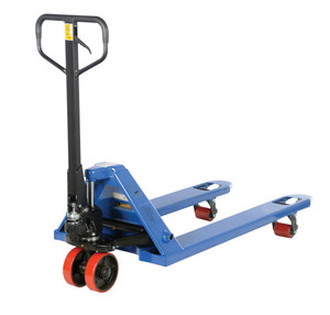 Vestil Steel Quick Lift Pallet Truck - 61-11/16 In. x 27 In. x 48-5/8 In. 5500 lb - Blue