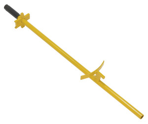 Vestil Steel Replacement Handle For Economy Rotating Drum Cart - Yellow