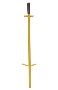 Vestil Steel Replacement Handle For Economy Rotating Drum Cart - Yellow