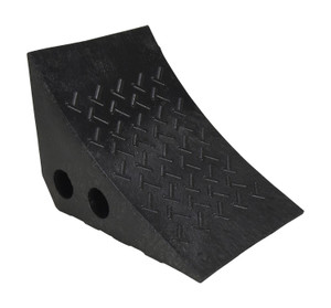 Vestil Recycled Polypropylene Plastic Wheel Chock - 10-1/4 In. x 7-1/2 In. x 7-1/2 In. - Black