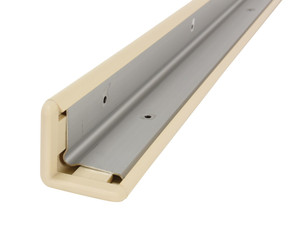 Vestil PVC Plastic Corner Protector with Aluminum Insert - 2 In. x 2 In. x 48 In. 90 Degree - Beige