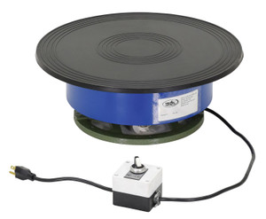 Vestil Factory Installed Steel Counter Clockwise Powered Turntable - 750 lb - Blue