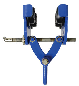Vestil Steel Quick Install Manual Trolley - 13-5/8 In. x 20-3/16 In. x 20-3/8 In. 8000 lb - Blue