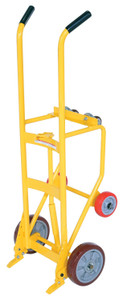 Vestil Steel Drum Truck Cradle With Poly On Poly - 20-1/16 In. x 23-11/16 In. x 60-5/8 In. 1000 lb - Yellow