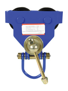 Vestil Steel Quick Install Manual Trolley - 6-3/4 In. x 11-3/4 In. x 10-1/4 In. 300 lb - Blue