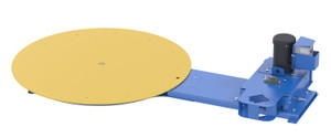 Vestil Steel Low Profile Powered Carousel - 50 In. Table Diameter 4000 lb Blue / - Yellow