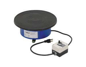 Vestil Steel Clockwise Powered Turntable - 12 In. x 12 In. x 5-1/32 In. 100 lb - Blue