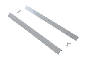 Vestil PVC Plastic Corner Protector with Aluminum Insert - 3 In. x 3 In. x 48 In. 90 Degree - Gray