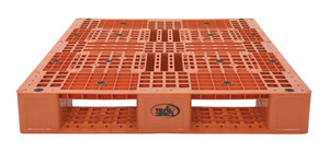 Vestil High Density Polyethylene Pallet - 39-1/2 In. x 47-3/8 In. x 6 In. 8000 lb - Orange