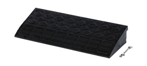 Vestil Heavy Duty Rubber Corner Ramp Rectangular - 9-11/16 In. x 23-5/8 In. x 3-5/8 In. 4000 lb - Black