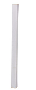 Vestil PVC Plastic Corner Protector with Aluminum Insert - 3 In. x 3 In. x 48 In. 90 Degree - White
