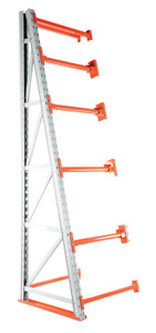Vestil Steel Reel Rack Add-On Kit - 36 In. x 36 In. x 120 In. 6000 lb - White/Orange