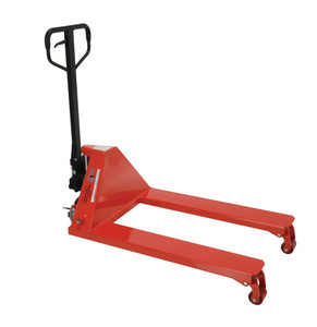Vestil Steel Heavy Duty Wheel Nose Pallet Truck - 63 In. x 27 In. x 42 In. 5000 lb - Red