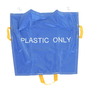 Vestil Polyester Pallet Rack Trash Bag - 5 Pack 1/16 In. x 37 In. x 40 In. Blue with White Lettering