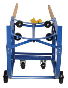 Vestil Steel Rotating Drum Cart with Polyurethane On Steel Wheels - 42 In. x 19 In. x 27-1/2 In. 1000 lb - Blue