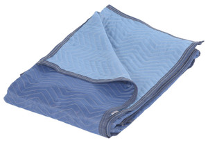 Vestil Polyester Both Sides All Weather Quilted Moving Pad - 80 In. x 72 In. x 1 In. - Blue