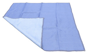 Vestil Polyester Both Sides All Weather Quilted Moving Pad - 80 In. x 72 In. x 1 In. - Blue