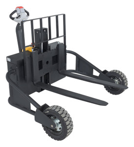 Vestil Steel Rough Terrain Electric Pallet Truck DC Powered AC Drive Motor - 48 In. Inside Width 2000 lb Black / - Yellow