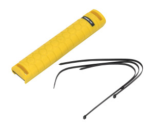 Vestil Plastic High Impact Upright Rack Guard - 3 In. x 3-5/8 In. x 19-1/4 In. - Yellow