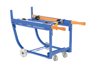 Vestil Steel Rotating Drum Cart with Steel Wheels - 42 In. x 19 In. x 27-1/2 In. 1000 lb - Blue