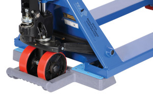 Vestil Plastic Pallet Truck Chock - 27-3/16 In. x 15-3/8 In. x 3-1/8 In. - Blue