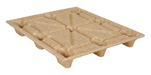 Vestil Recycled Nestable Pressed Wood Pallet - 40-1/4 In. x 48-1/4 In. x 5-11/16 In. 2000 lb Dynamic - Brown