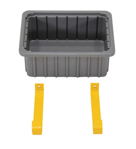 Vestil Plastic Drip Pan With Brackets For Deluxe Rotating Drum Cart - Gray