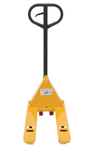 Vestil Steel Mini Hand Pallet Truck - 45 In. x 15 In. x 45 In. 1100 lb - Yellow