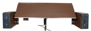 Vestil Steel Hand Pump Edge-O-Dock Leveler - 72 In. Ramp Width x 36-5/8 In. Ramp Length 15,000 lb - Brown