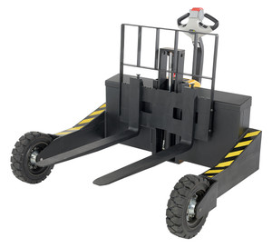 Vestil Steel Rough Terrain Electric Pallet Truck DC Powered AC Drive Motor - 48 In. Inside Width 3000 lb Black / - Yellow