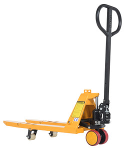 Vestil Steel Mini Hand Pallet Truck Fold Down - 45 In. x 15 In. x 45 In. 1100 lb - Yellow