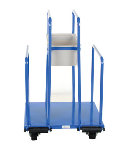 Vestil Steel Panel Cart With Glass Filled Nylon Casters - 32-1/8 In. x 26 In. x 40-3/8 In. 2000 lb - Blue