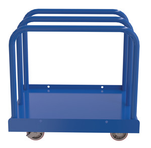 Vestil Steel Heavy Duty Panel Cart With Poly On Steel Casters - 36 In. x 30 In. x 34 In. 4000 lb - Blue