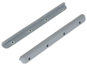 Vestil Plastic Corner and Surface Guard with Rubber Edges - 12 Quantity 12 In. x 1-3/16 In. x 1-1/8 In. - Gray