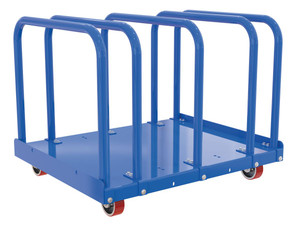 Vestil Steel Heavy Duty Adjustable Bay Panel Cart - 44 In. Wide 4,000 lb Blue / - Yellow