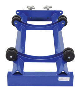Vestil Steel Pallet Rack Drum Roller Cradle - 36-1/2 In. x 17-3/8 In. x 6-15/16 In. 800 lb - Blue