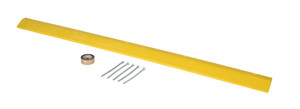 Vestil Plastic Speed Bump Asphalt Hardware - 106 In. x 10 In. x 2 In. - Yellow