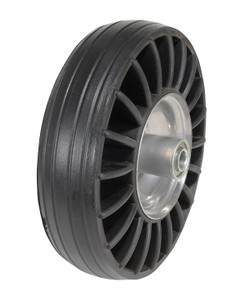 Vestil Mold On Rubber Shock Absorbing Wheel - 10 In. Diameter 330 lb - Black/Silver