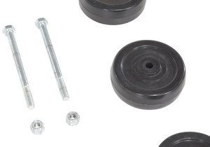 Vestil Hard Rubber Retro Fit Roller Kit - 3 In. x 1 In. For PRDC Models - Black