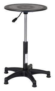 Vestil Steel Turntable - 18 In. Diameter Gas Cylinder 21-31 In. Height Adjustment 300 lb - Black