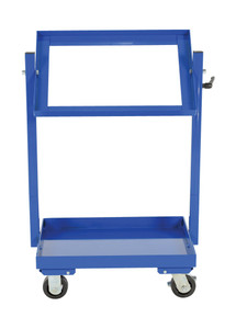 Vestil Steel Multi-Tier Cart with - 2 Shelves 200 lb Static - Blue