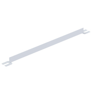 Vestil Steel Toe Board For Pipe Safety Railing - 6 Ft. Length - White