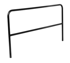 Vestil Steel Safety Railing - 7 Ft. Length - Black